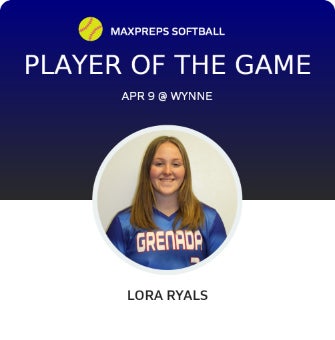 #3 Lora Ryals Player of the Game badge