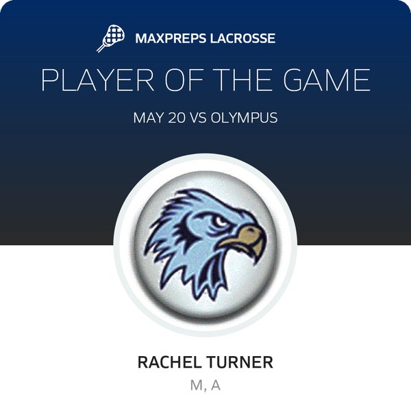 #26 Rachel Turner Player of the Game badge