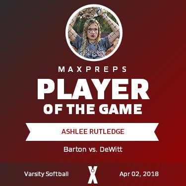 Ashlee Rutledge Player of the Game badge