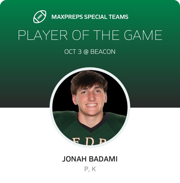 #16 Jonah Badami Player of the Game badge
