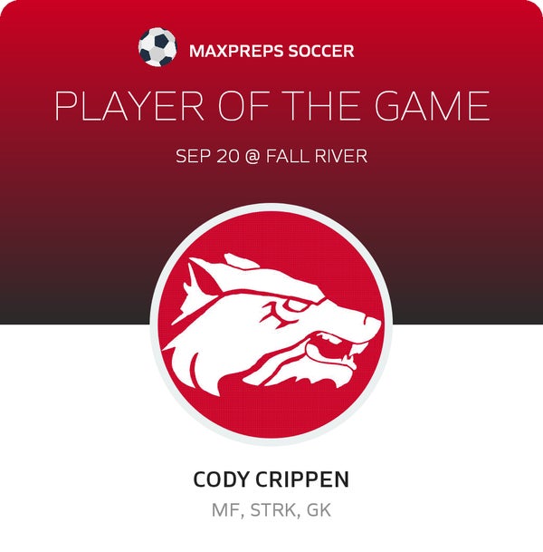 #7 Cody Crippen Player of the Game badge
