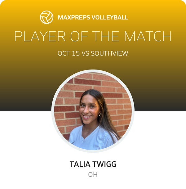 #7 Talia Twigg Player of the Game badge