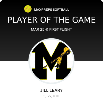 #5 Jill Leary Player of the Game badge