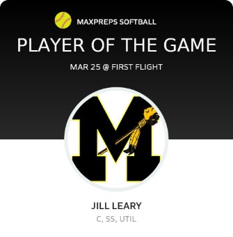 #5 Jill Leary Player of the Game badge