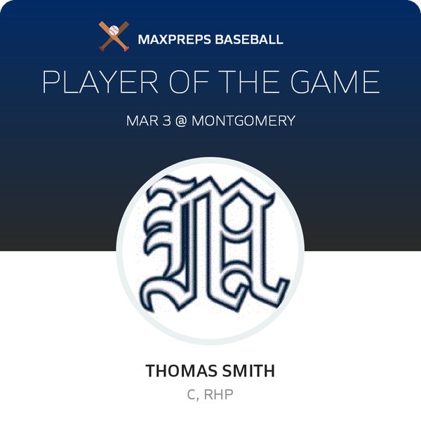 #21 Thomas Smith Player of the Game badge