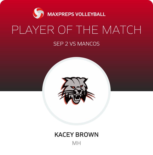 #4 Kacey Brown Player of the Game badge