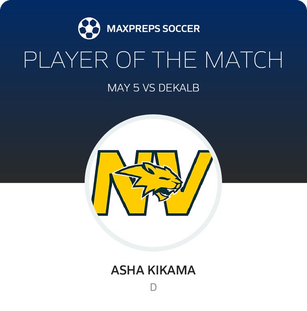 #7 Asha Kikama Player of the Game badge