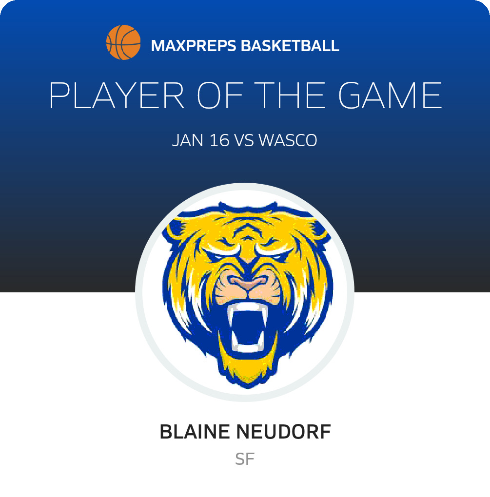#22 Blaine Neudorf Player of the Game badge