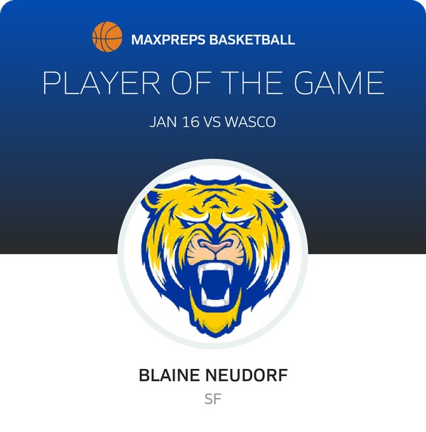 #22 Blaine Neudorf Player of the Game badge