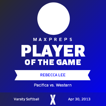 #6 Rebecca Lee Player of the Game badge