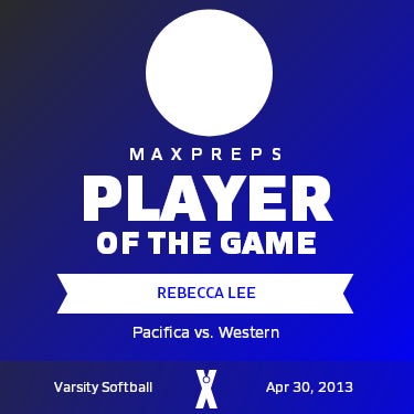 #6 Rebecca Lee Player of the Game badge