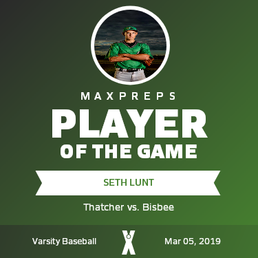#9 Seth Lunt Player of the Game badge
