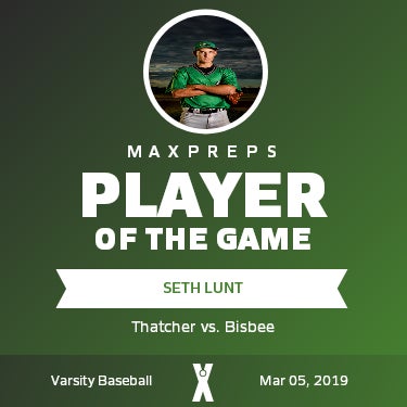 #9 Seth Lunt Player of the Game badge