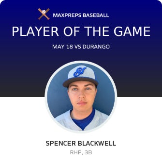 #11 Spencer Blackwell Player of the Game badge