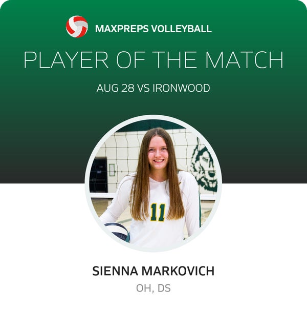 #11 Sienna Markovich Player of the Game badge
