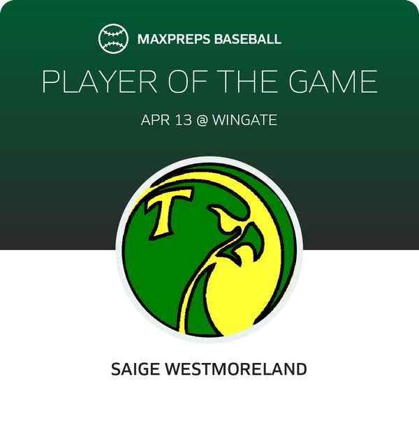 #10 Saige Westmoreland Player of the Game badge