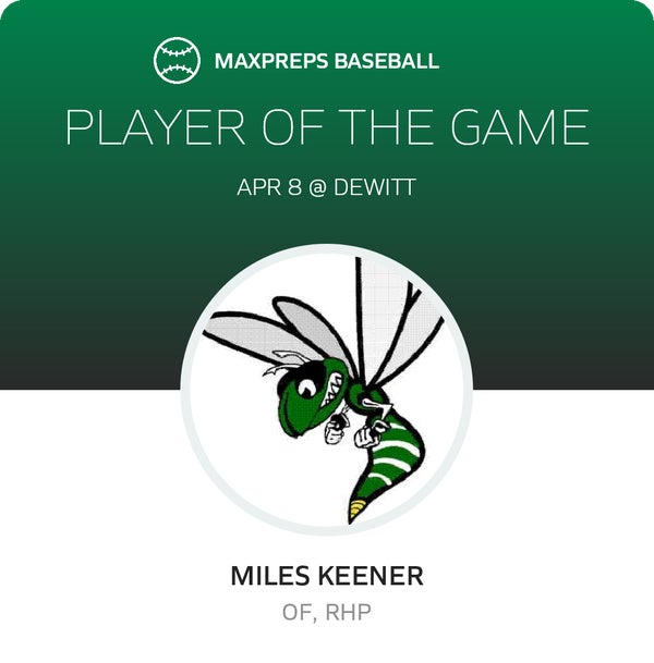 #3 Miles Keener Player of the Game badge