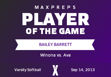 #20 Bailey Barrett Player of the Game badge