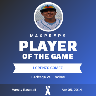 #6 Lorenzo Gomez Player of the Game badge
