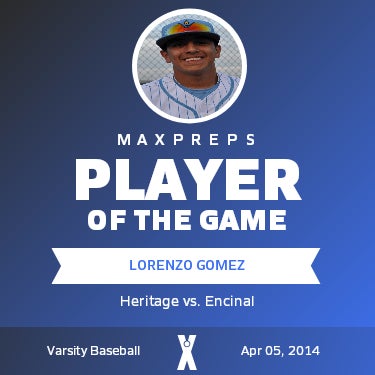 #6 Lorenzo Gomez Player of the Game badge