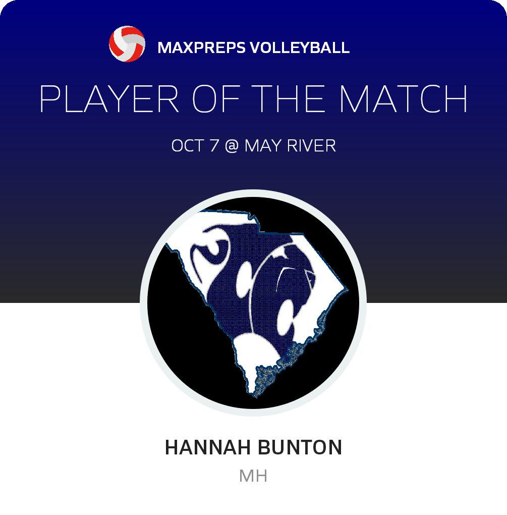 #12 Hannah Bunton Player of the Game badge