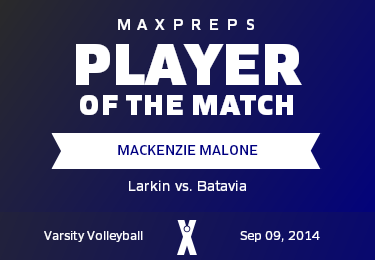 #6 MacKenzie Malone Player of the Game badge