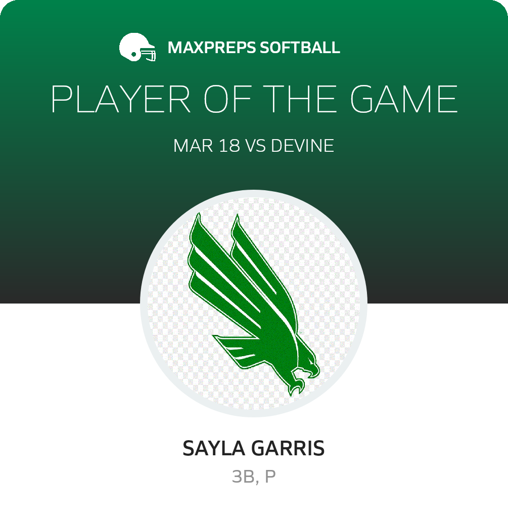 #5 Sayla Garris Player of the Game badge