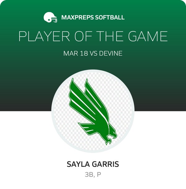 #5 Sayla Garris Player of the Game badge