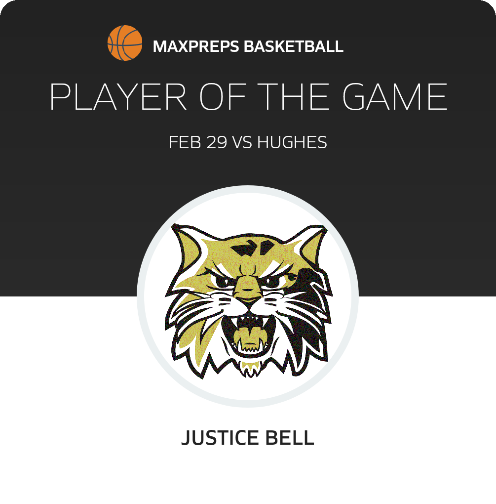 #23 Justice Bell Player of the Game badge