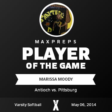 #8 Marissa Moody Player of the Game badge
