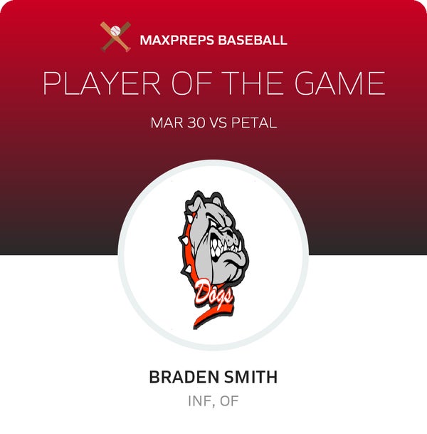 #9 Braden Smith Player of the Game badge
