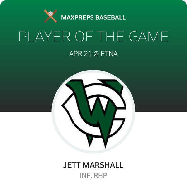 #10 Jett Marshall Player of the Game badge