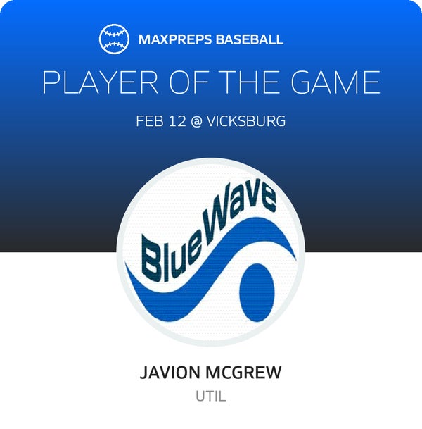 #11 Javion Mcgrew Player of the Game badge