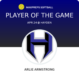 #14 Arlie Armstrong Player of the Game badge
