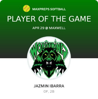 #10 Jazmin Ibarra Player of the Game badge