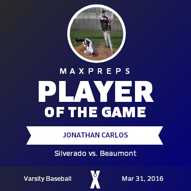 #5 Jonathan Carlos Player of the Game badge