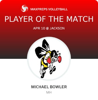 #9 Michael Bowler Player of the Game badge