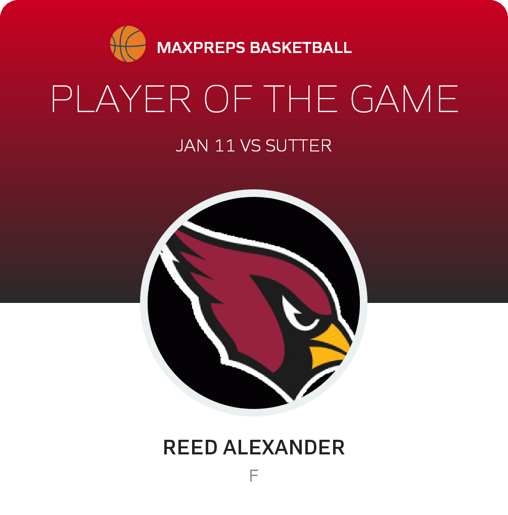 #25 Reed Alexander Player of the Game badge