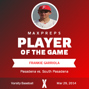 #2 Frankie Garriola Player of the Game badge