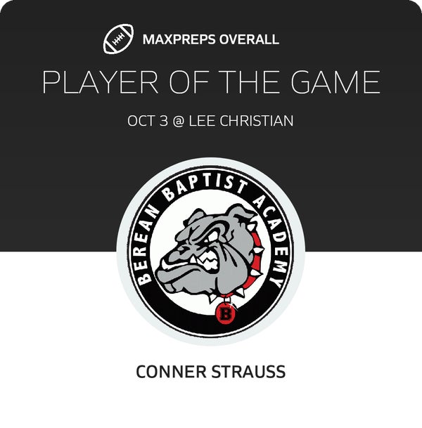 #18 Conner Strauss Player of the Game badge