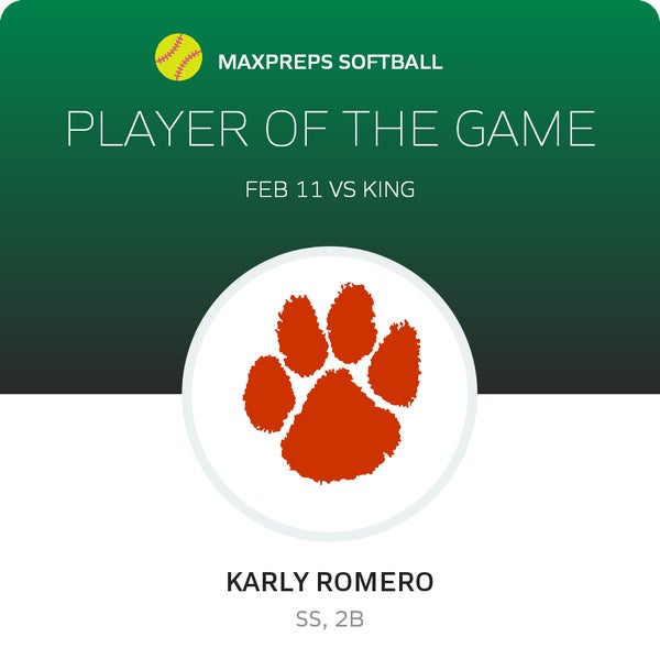 #25 Karly Romero Player of the Game badge
