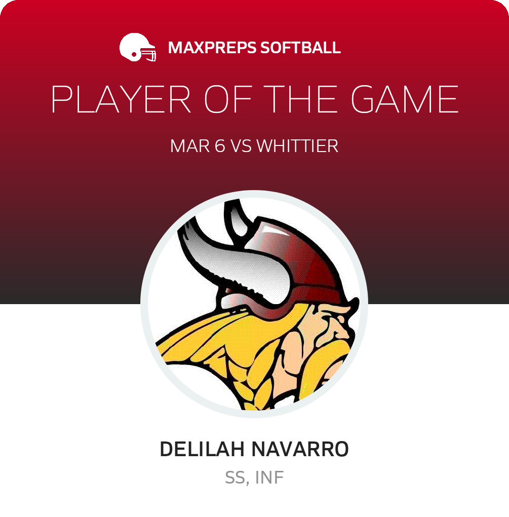 #00 Delilah Navarro Player of the Game badge