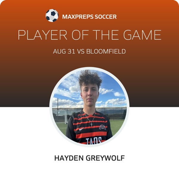 #7 Hayden Greywolf Player of the Game badge
