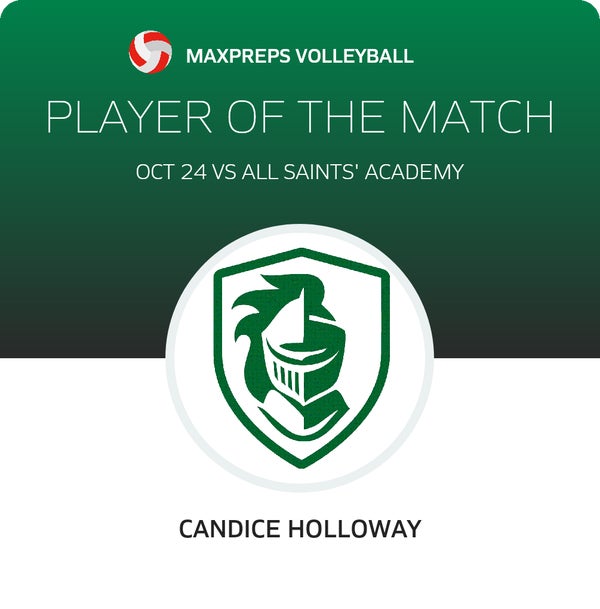 #1 Candice Holloway Player of the Game badge