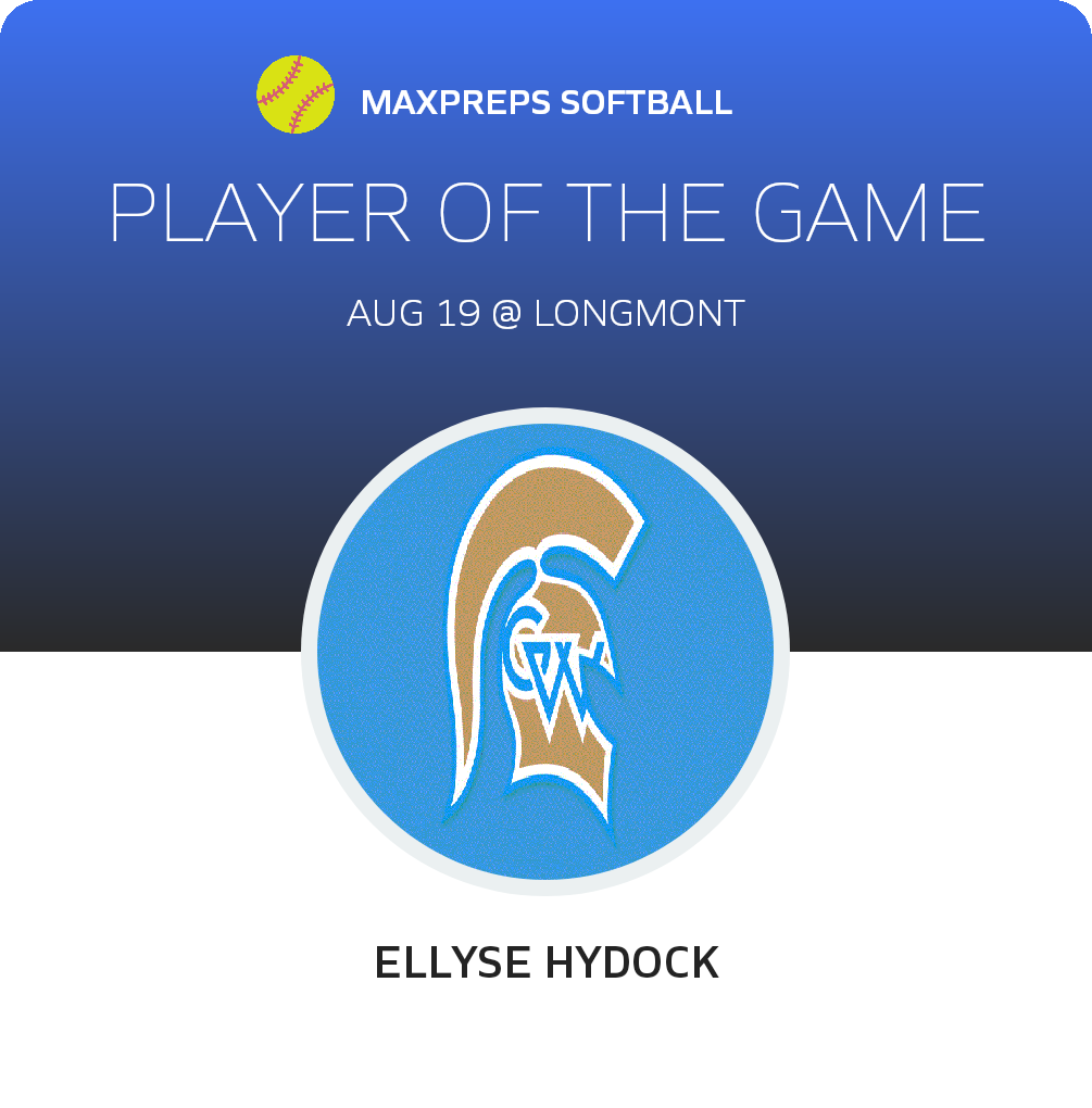 #20 Ellyse Hydock Player of the Game badge