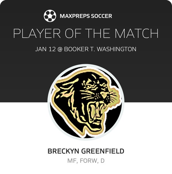 #10 Breckyn Greenfield Player of the Game badge