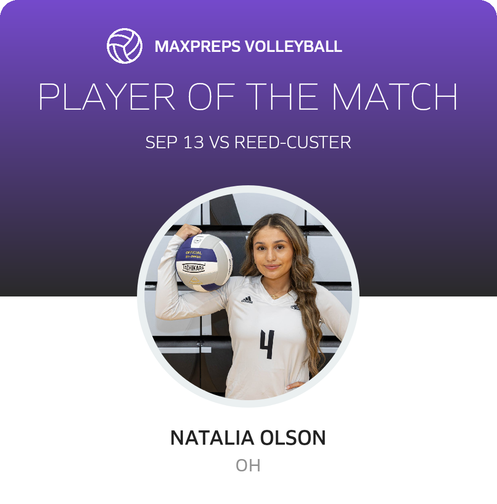 #4 Natalia Olson Player of the Game badge