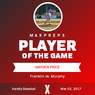 #17 Hayden Price Player of the Game badge
