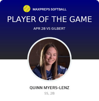 #3 Quinn Myers-Lenz Player of the Game badge