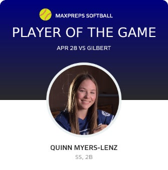 #3 Quinn Myers-Lenz Player of the Game badge